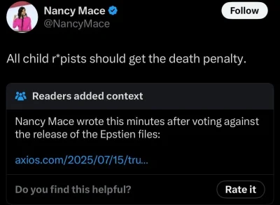 PietnascieOjroZaWpis - #usa #epstein #p-------a #bekazprawakow #trump #polityka