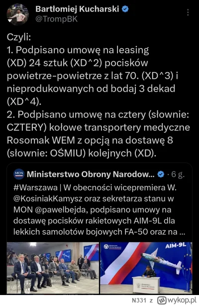 N331 - Rosja 500 dronów i rakiet... na jeden atak 
POLSKA 24 rakiety XD

#polityka #p...