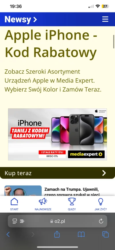 TrexTeR - Mireczki, czy ktoś mógłby mi pomóc? 
Żadne rozszerzenie blokujące reklamy m...