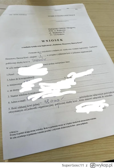 SuperGosc11 - 4 200 - 450 = 3 750
Data donacji - 05.09.2023
Rodzaj donacji - krew peł...