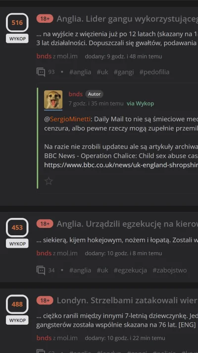 CherryJerry - @enten: zablokuj opa, te artykuły głównie on wrzuca.