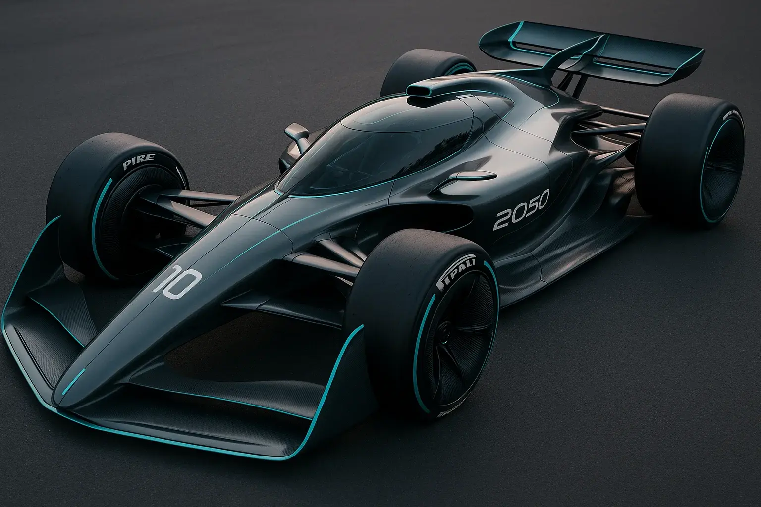 Fibrizzo - #f1 #ciekawostki #ai prosty prompt, zaprojektuj bolid f1 z roku 2050, podo...