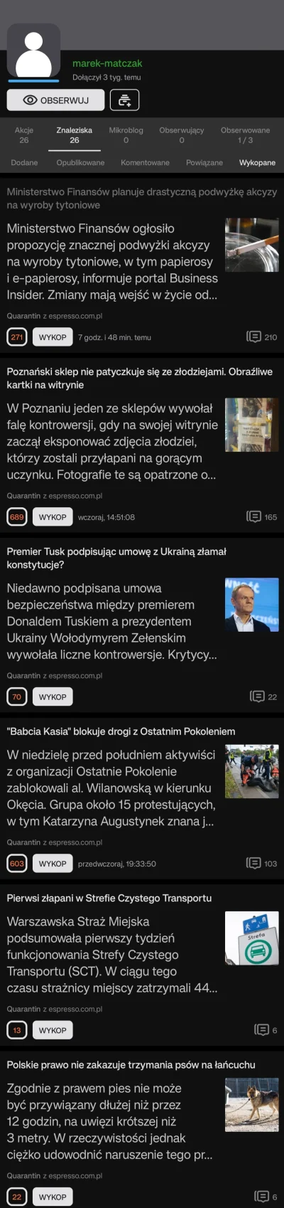 WykopX - Żenujaca manipulacja panie @Quarantin

https://wykop.pl/ustawienia/czarne-li...