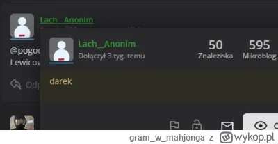 gramwmahjonga - > 3 tygodniowa zielonka i już nabiła 650 akcji udzielając się tylko p...