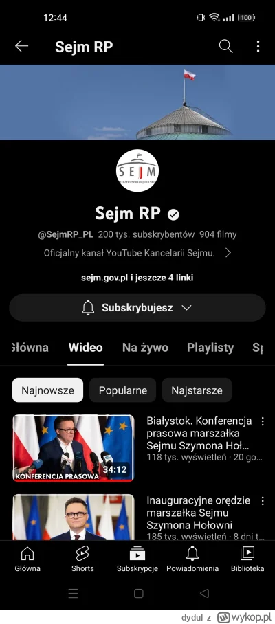 dydul - #sejm jest juz 200k xD