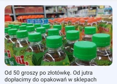 Ca_millo - Super. Zapłacę za każdą puszkę, butelkę po 50 groszy więcej a nie będę mia...