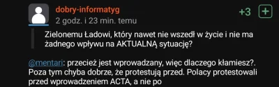 mentari - @dobry-informatyg typie. Piszę, że zielony ład nie MA ŻADNEGO WPŁYWU na obe...