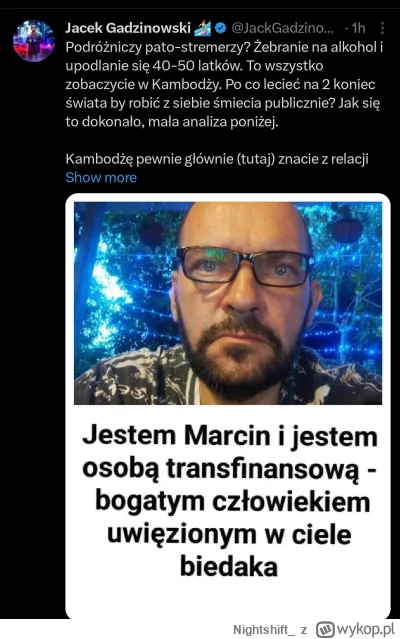 Nightshift_ - #raportzpanstwasrodka 
"Nie ma przypadkow sa tylko znaki" 
I to co Gapa...