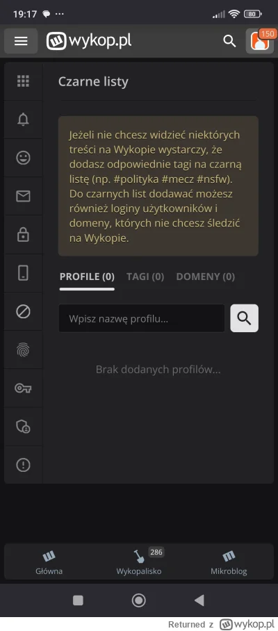 Returned - #przemyslenia 

Cały czas twierdzę, że blokowanie użytkowników nie powinno...