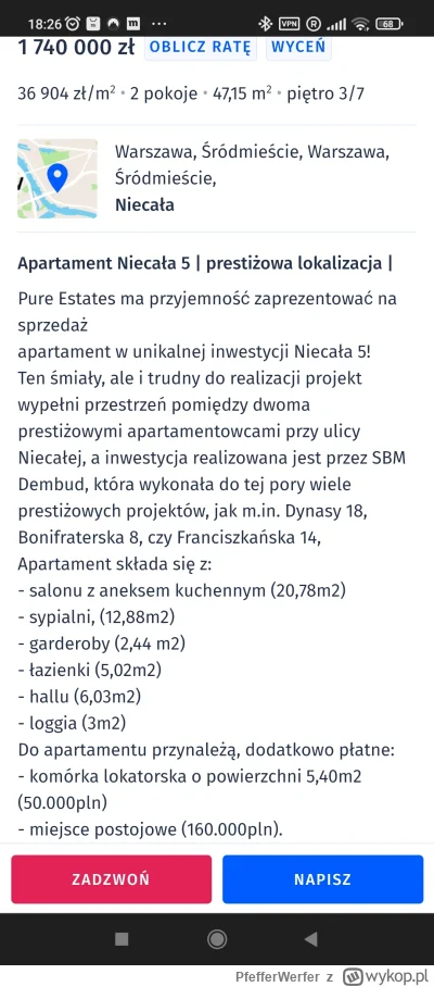 PfefferWerfer - @Lketoglutaran: @herbatananoc 
37k PLN / m^2 
Komórka lokatorska 50k
...