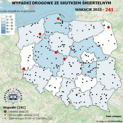 Salido - Minął 44. (z 70) dzień wakacji.

W ciągu ostatniej doby miało miejsce 6 wypa...