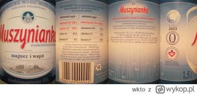 wkto - #listaproduktow
#wodamineralna średnionasycona CO₂ (1500-4000 mg/l) Muszyniank...