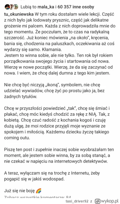 taxi_driver92 - @Bananek2: moze ten tekst da Ci trochę do myślenia, wiem że nie taki ...