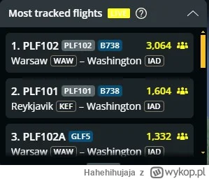 Hahehihujaja - Co to za 3 samolot z Rejkiawiku z Polish Government? 
#flightradar24