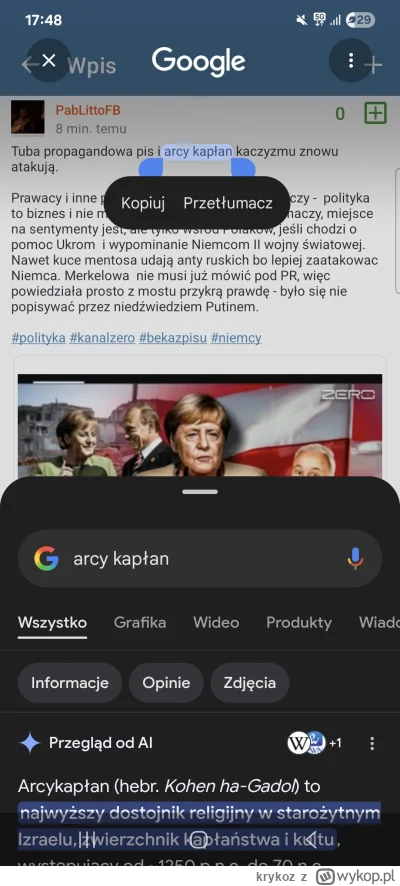 krykoz - @PabLittoFB Dalej nie czytam, płacą ci od ilości słów?