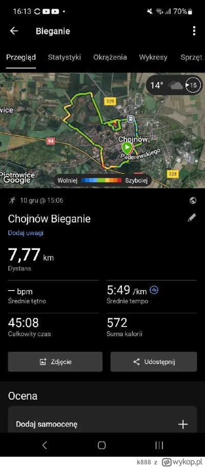 k888 - #sztafeta  #bieganie

1 365,55 - 7,77 = 1 357,78

Ciężkie nogi dzisiaj.. Po ki...