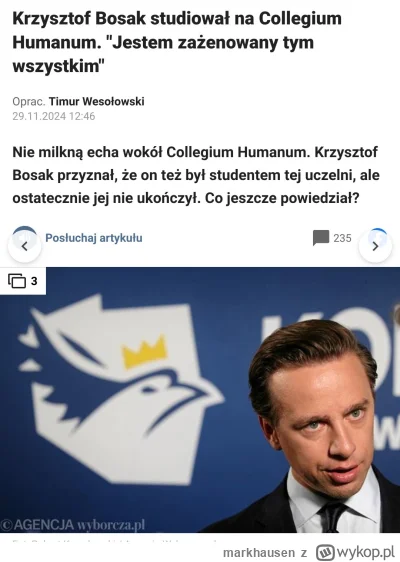 markhausen - Hahaha xD Zawsze mam bekę z życiorysu Krzyśka, co to zaczynał parę studi...