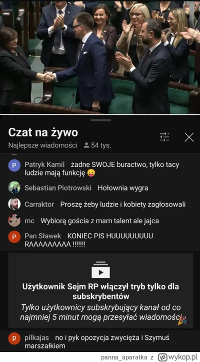 panna_aparatka - Oho moderacja się pojawiła 

#sejm