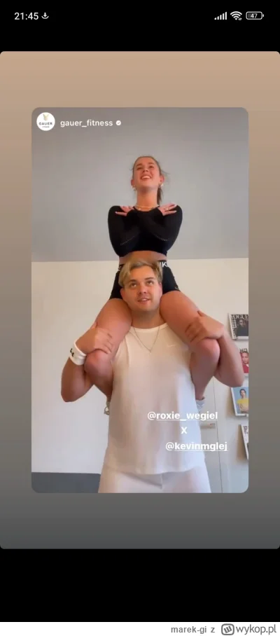 marek-gi - Chcielibyście sobie tak z Roxi ćwiczyć #roksanawegiel