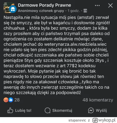 stuparevic - Patologia która nie potrafi skleić jednego zdania bez błędów ortograficz...