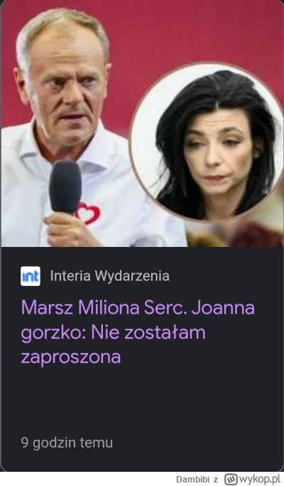 Dambibi - Tusk wykorzystał temat aborcji instrumentalnie, i teraz go gumkuje, a marsz...