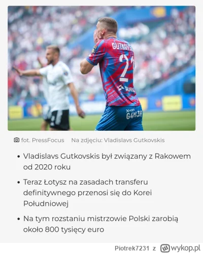 Piotrek7231 - #mecz #ekstraklasa #rakow 
Ja #!$%@? 800 tyś euro za Gutkovskisa żeby k...