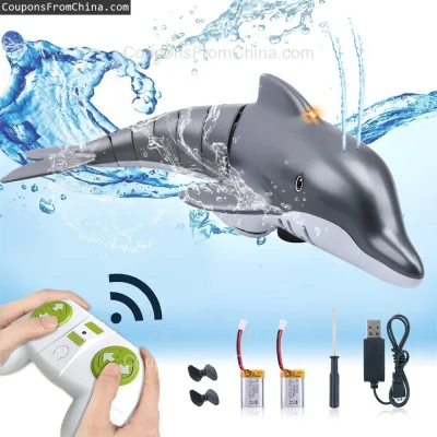 n____S - ❗ Stunt RC Dolphin 2.4G Whale Spray Water Toy
〽️ Cena: 21.99 USD (dotąd najn...