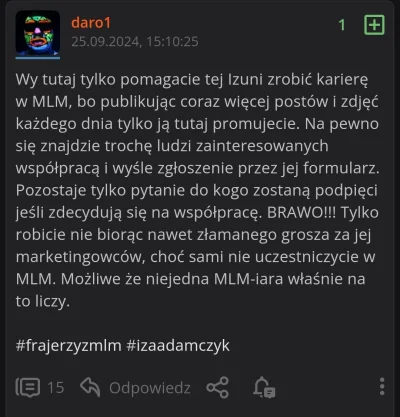 Technick20 - #frajerzyzmlm hehe, zestarzało się jak mleko. Chociaż ostatnio nagoniła ...