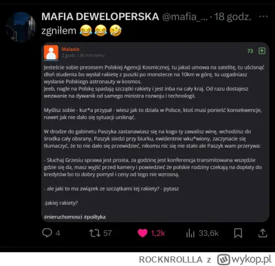ROCKNROLLLA - Jesteś popularny na twiterku @Malaxio ( ͡° ͜ʖ ͡°) 
#nieruchomosci