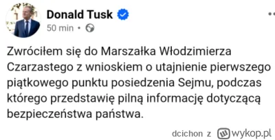 dcichon - Ciekawe co jest tak tajnym tematem, że trzeba o nim powiedzieć dzień wcześn...