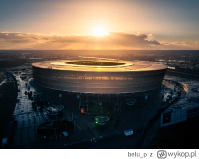 belu_p - Dzień dobry Wrocław, zobacz Stadion podświetlony zachodzącym słońcem.

#dzie...