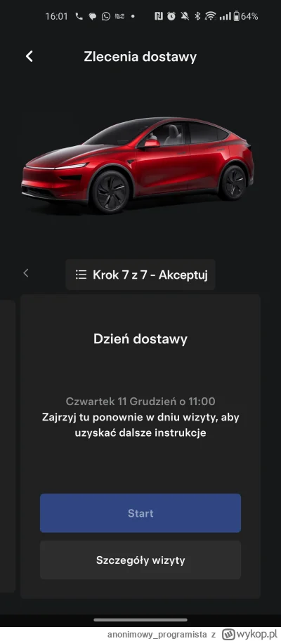 anonimowy_programista - Dostałem termin 😁 ( ͡º ͜ʖ͡º)

#tesla #sampchody #motoryzacja