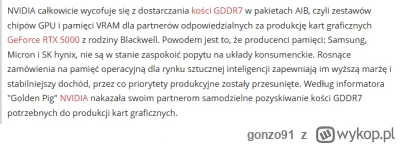 gonzo91 - #gielda #elektrownika #ram #nvidia #amd
Czemu nikt tutaj nie wyskoczył z pr...