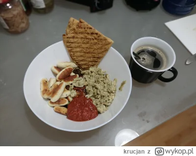 krucjan - Wczorajszy posiłek:
Smażone kluski twarogowe, jajecznica z warzywami, passa...