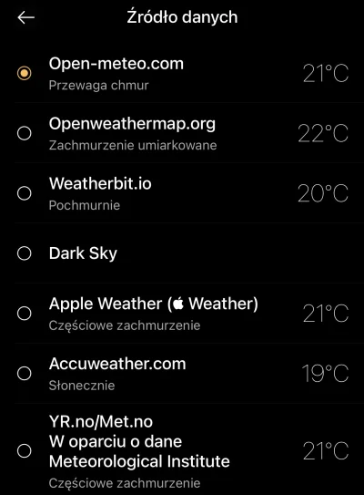 misiaczkiewicz - Mireczki jako, że apple weather ssie to które źródło do #pogoda jest...