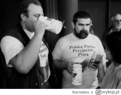 Barnabeu - Mało kto pamięta ale Rewiński założył w 1990r Polską Partię Przyjaciół Piw...