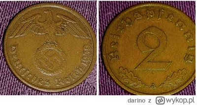darino - 2 Reichspfennige 1939
#numizmatyka #monety