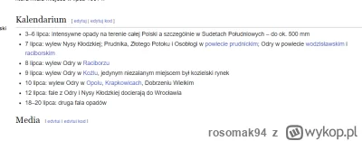 rosomak94 - @JC97: tak wyglądała fala w 1997 (z wikipedii). Woda potrzebowała 2 dni ż...