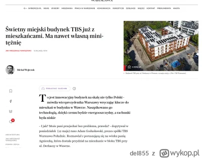 del855 - > Ja tam bym chcial aby Pastwo budowalo sensowne mieszkania jak przykładowo ...
