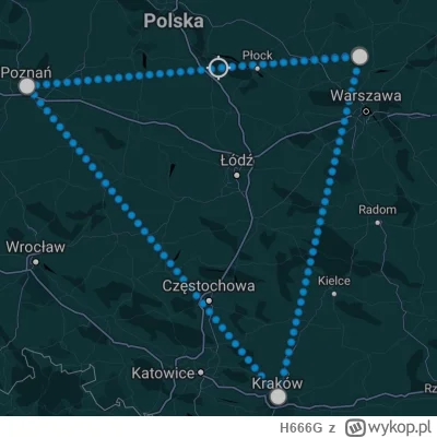 H666G - Połączyłem kropki, dosłownie xD
Następna będzie #lodz
#chrcynno #poznan #krak...
