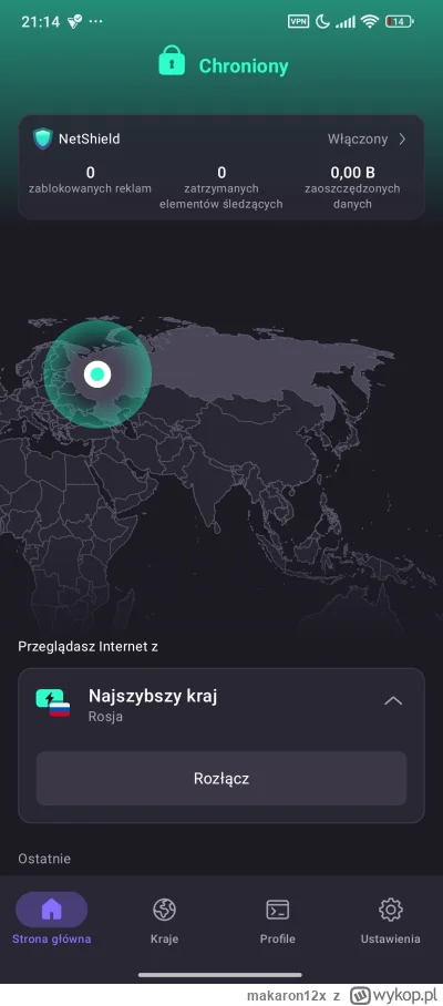 makaron12x - Mam ograniczone pojęcie o tym jak działa VPN, ale połączyło mnie z rosyj...