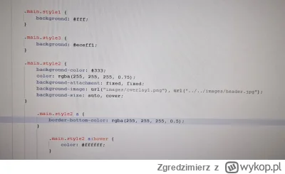 Zgredzimierz - Mam taki głupi problem - zrobiłem ze zdjęcia obrazek tla na stronie, n...