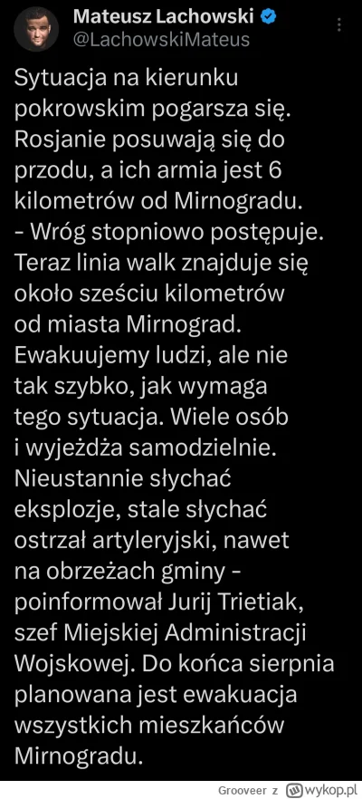 Grooveer - Ciekawa jest ta wojna. To chyba jakiś "wyścig" który z przeciwników zajmie...