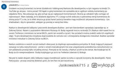 Jankowalski715 - Wczoraj na didaskaliach na YT dodałem komentarz do filmu z Narkunem ...