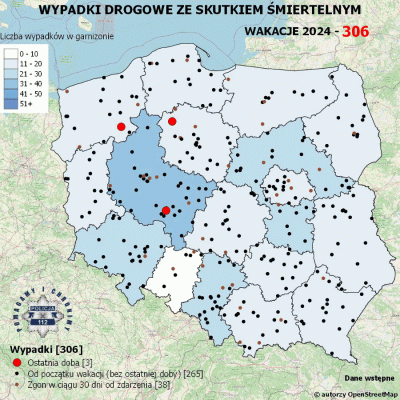 Salido - Minął 59. (z 73) dzień wakacji. 

W ciągu ostatniej doby miały miejsce 3 wyp...