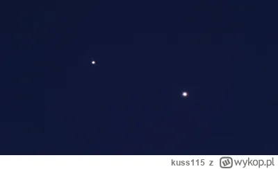 kuss115 - @kuss115: Było widać 4 księżyce Jowisza. To też bez statywu niestety, na og...