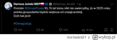 michalxd21 - XDDDDD Tak, nasza gospodarka jest dzisiaj większa niż gospodarka nr 1 po...