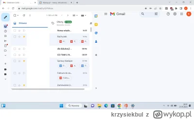 krzysiekbul - Hej, potrzebuję pomocy. Nie wiem co się porobiło ale gmail wygląda w te...