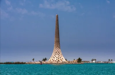 Loskamilos1 - The Beacon, wieża usytuowana na terenie uniwersytetu w Thuwal w Arabii ...