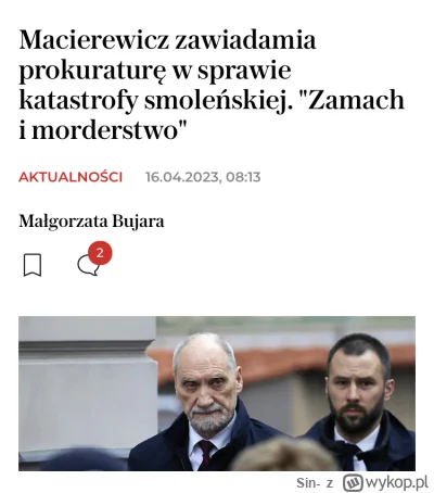 Sin- - Afera rolna widać dała PiSowi w kość dlatego wypuścili Macierewicza xD

#bekaz...